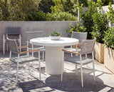 Nava Outdoor Stackable Dining Armchair, White, Set of 2-Furniture - Dining-High Fashion Home