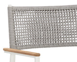 Nava Outdoor Stackable Dining Armchair, White, Set of 2-Furniture - Dining-High Fashion Home