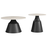 Camella Coffee Table Set, Light Beige/Black
