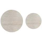 Camella Coffee Table Set, Light Beige/Black