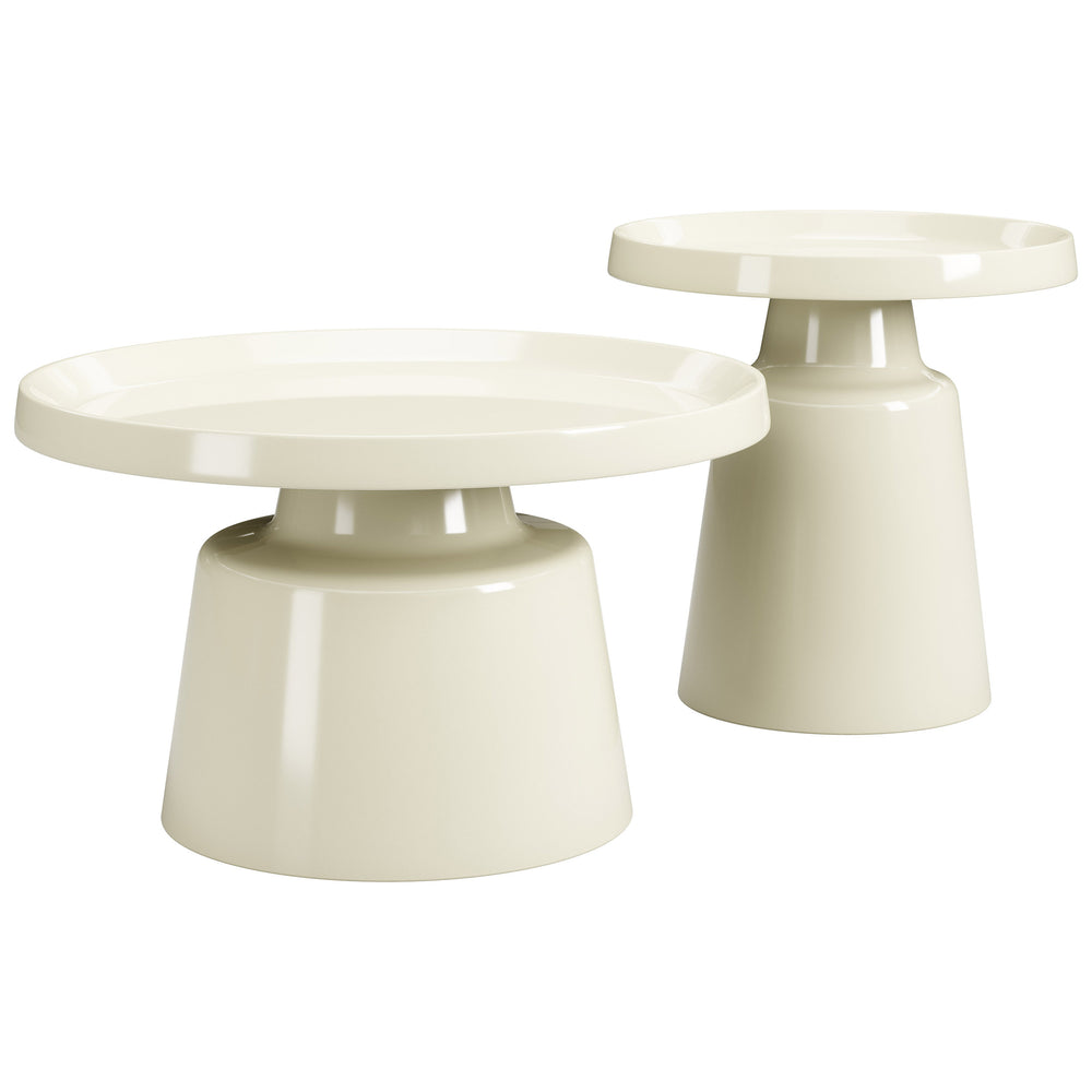 Beurre Coffee Table Set, Ivory