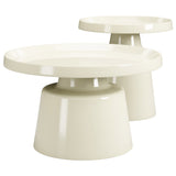 Beurre Coffee Table Set, Ivory
