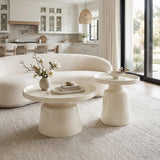 Beurre Coffee Table Set, Ivory