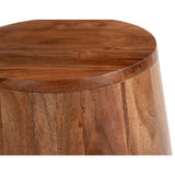 Tornos Side Table, Walnut/Deep Blue