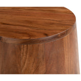 Tornos Side Table, Walnut/Yellow