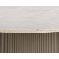 Cataldi Round Dining Table, Taupe
