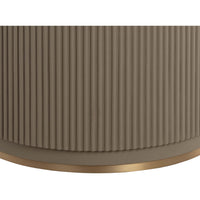 Cataldi Round Dining Table, Taupe