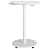 Mule Adjustable Bar Table, White