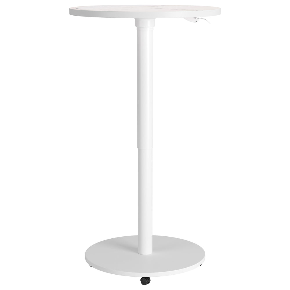 Mule Adjustable Bar Table, White