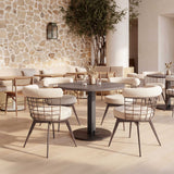 Hawley Adjustable Dining Table, Walnut