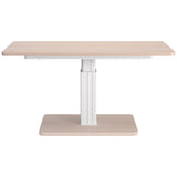 Brule Adjustable Dining Table, Natural