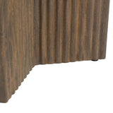 Tailo Side Table, White/Brass