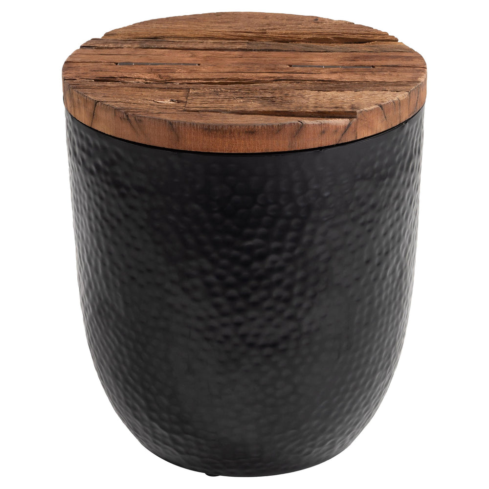 Duskan Storage Side Table, Natural/Black