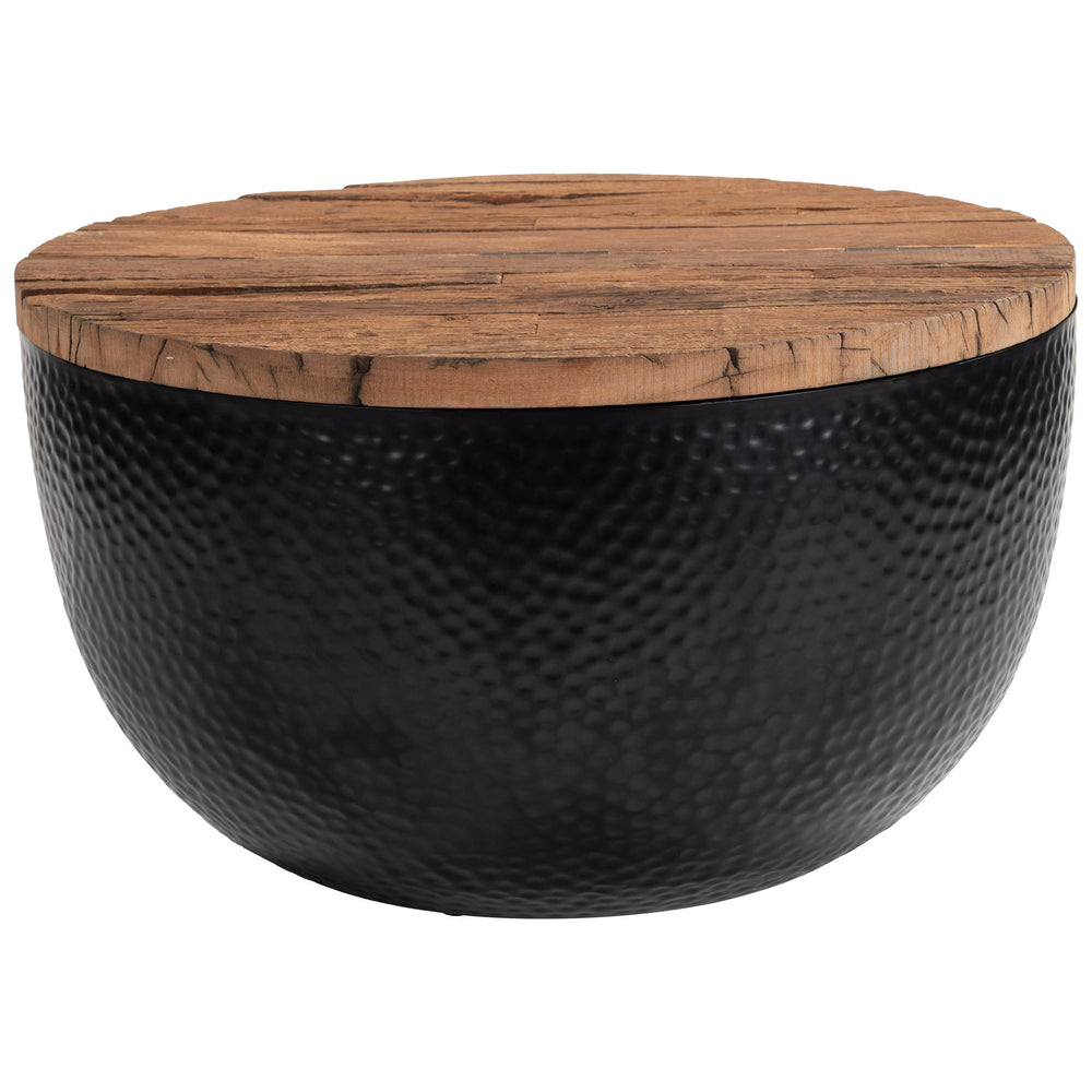 Duskan Storage Coffee Table, Natural/Black