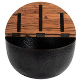 Duskan Storage Coffee Table, Natural/Black