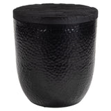 Duskan Storage Side Table, Black