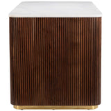 Obeah Desk, White/Walnut
