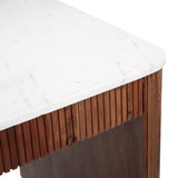 Obeah Desk, White/Walnut