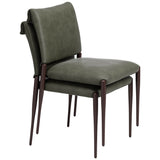 Freesia Dining Chair, Olive Green, Set of 2