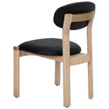Rilou Dining Chair, Black/Natural, Set of 2