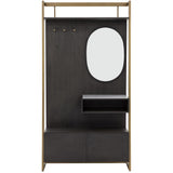 Balthus Entryway Storage Cabinet, Smoke Acacia-Furniture - Storage-High Fashion Home