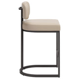 Velar Bar & Counter Stool, Beige/Gray, Set of 2