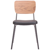 Ardenne Dining Chair, Black/Brown, Set of 2