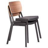 Ardenne Dining Chair, Black/Brown, Set of 2