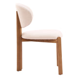 Rosetta Dining Chair, Beige/Walnut, Set of 2