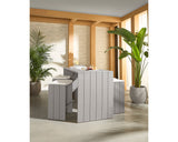 Verin Outdoor Barstool, Greige/Stinson White-Furniture - Dining-High Fashion Home