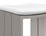 Verin Outdoor Barstool, Greige/Stinson White-Furniture - Dining-High Fashion Home