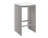 Verin Outdoor Barstool, Greige/Stinson White-Furniture - Dining-High Fashion Home