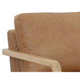 Castell Leather Swivel Chair, Ludlow Sesame-Furniture - Chairs-High Fashion Home