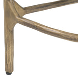 Rochester Side Table, Beige/Brass