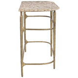 Rochester Console Table, Beige/Brass