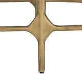 Rochester Coffee Table, Beige/Brass