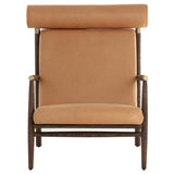 Biko Leather Chair, Sahara Camel