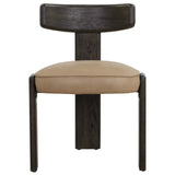 Horton Leather Dining Chair, Sahara Sand, Set of 2