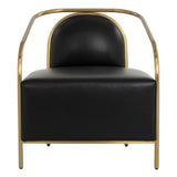 Cicero Leather Chair, Cantina Black