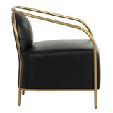 Cicero Leather Chair, Cantina Black