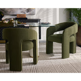 Isidore Dining Arm Chair, Copenhagen Olive-Furniture - Dining-High Fashion Home