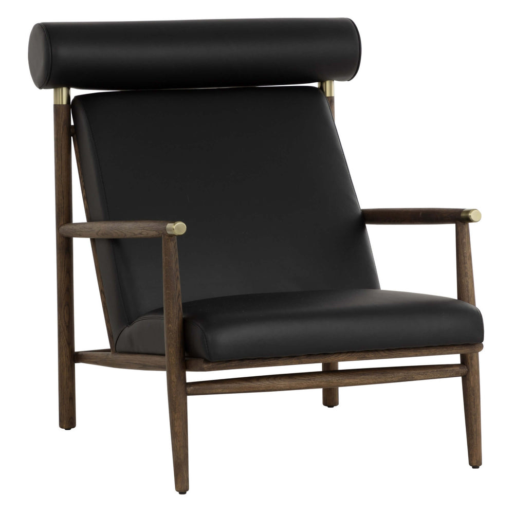 Biko Leather Chair, Black