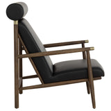 Biko Leather Chair, Black