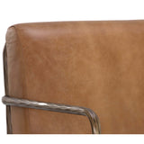Lathan Leather Chair, Tan-Furniture - Chair-High Fashion Home
