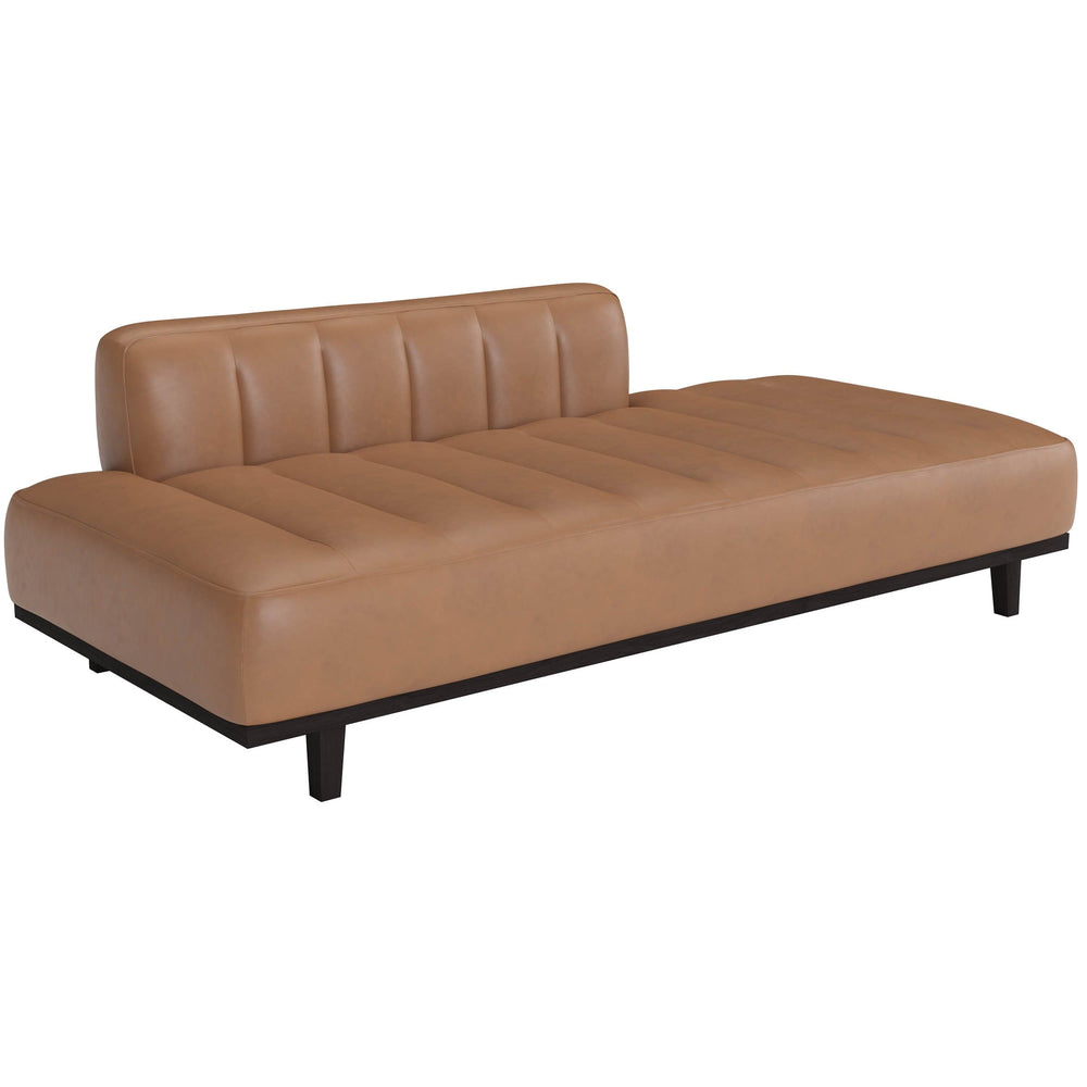 Ilyana Leather Daybed, Aline Butternut-Furniture - Benches-High Fashion Home