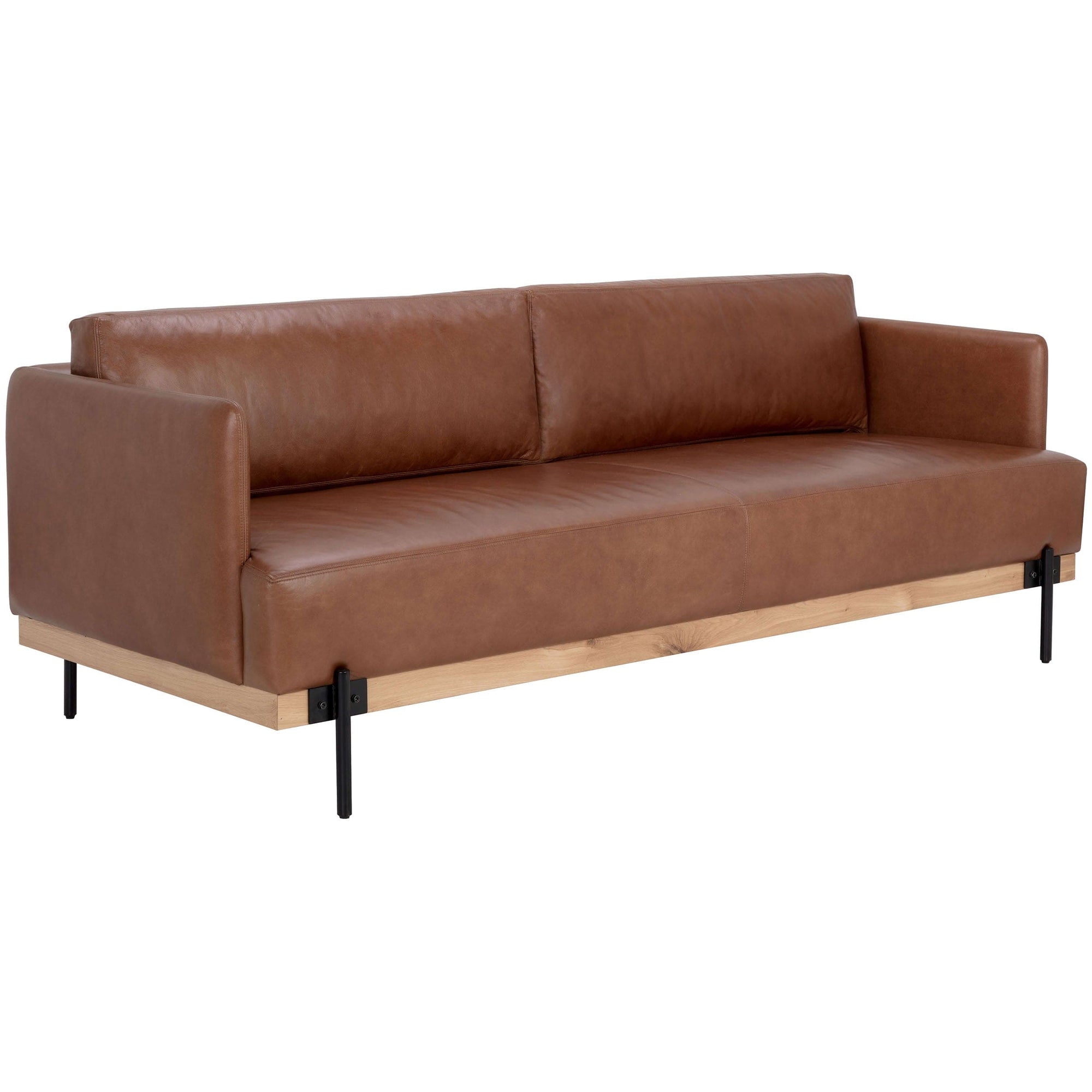 tobacco brown furniture Duval Chair in Leather With this power reclining seating package Saul Leather Sofa, Shalimar Tobacco