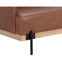 Saul Leather Sofa, Shalimar Tobacco-Furniture - Sofas-High Fashion Home