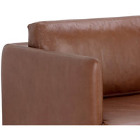 Saul Leather Sofa, Shalimar Tobacco-Furniture - Sofas-High Fashion Home