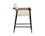 Meadow Counter Stool, Heather Ivory Tweed-Furniture - Dining-High Fashion Home