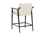 Meadow Counter Stool, Heather Ivory Tweed-Furniture - Dining-High Fashion Home